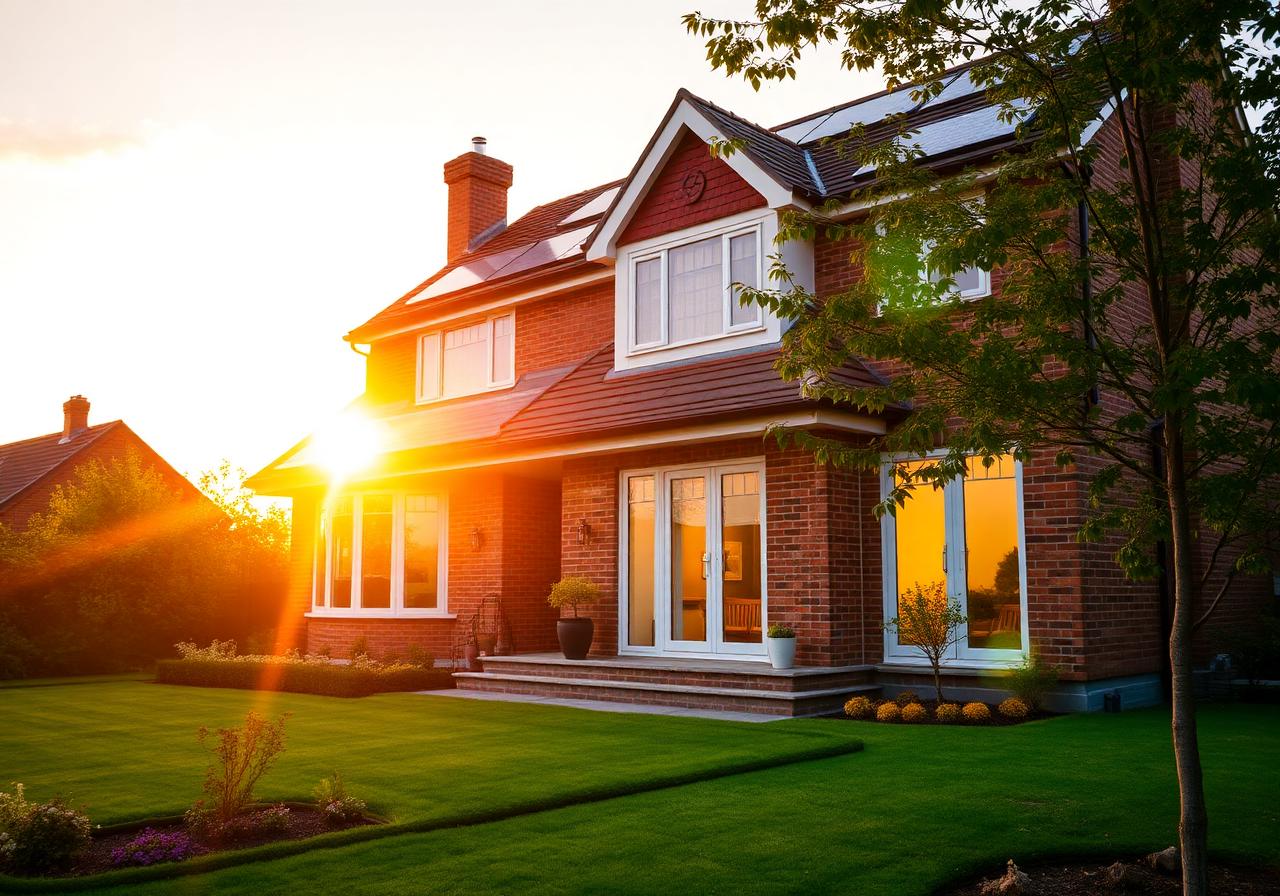 Completed solar panel installation